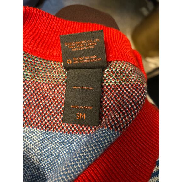 EUC Sanrio Hello Kitty and Friends Kawaii Icons Gingham Women's Vest Medium - Picture 7 of 7